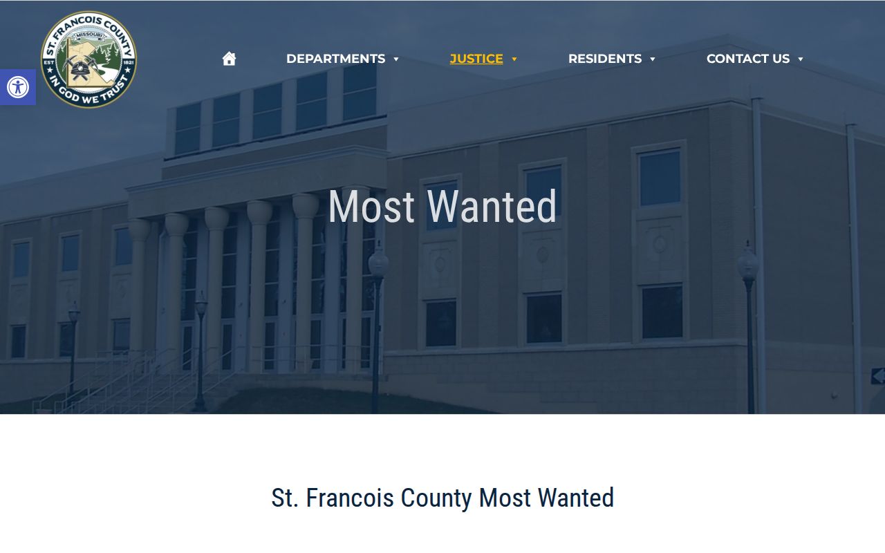 St. Francois County official Most Wanted page for wanted-status checks